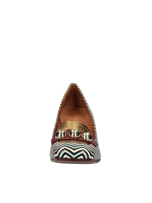 Décolleté in pelle CHIE MIHARA | ODASHI VOLVOBLU-BRONZO-ROSSO-VERDE